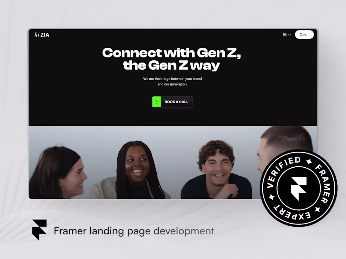 Cover image for Framer Landing Page (Development) ✨