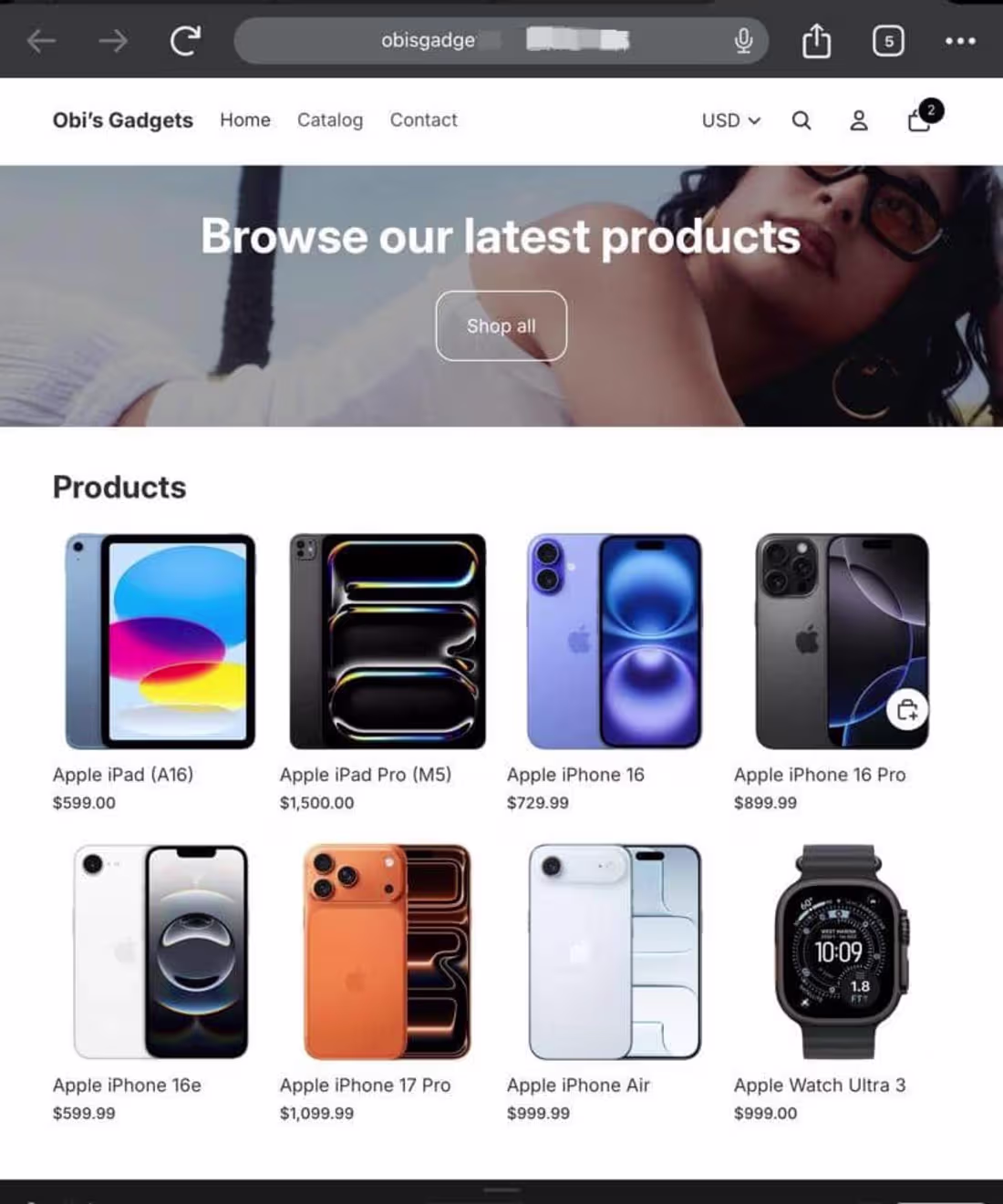 Cover image for Putting the final touches on my new Shopify gadgets store. F...