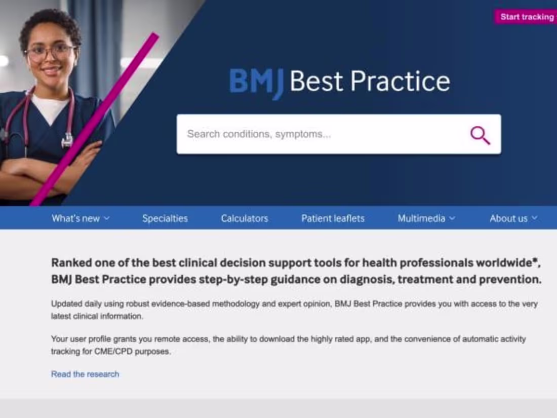 Cover image for BMJ Best Practice - Digital Advertising Campaign