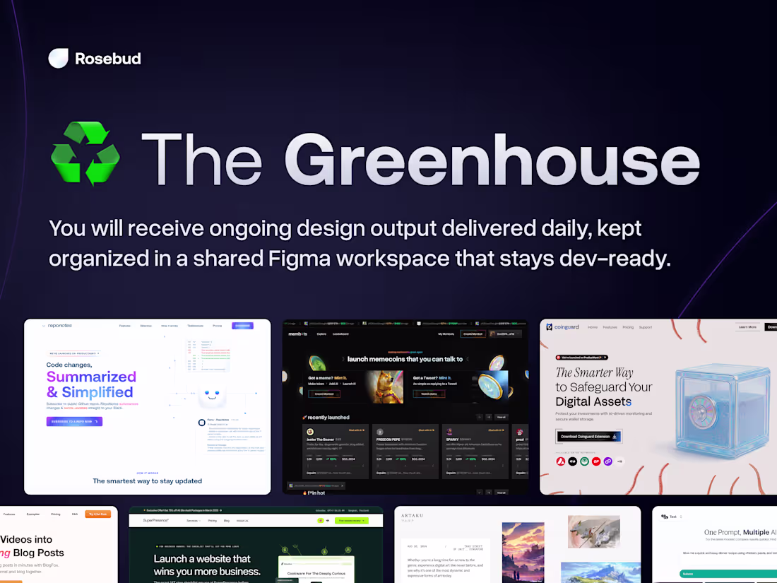 Cover image for ♻️ The Greenhouse (Unlimited Design)