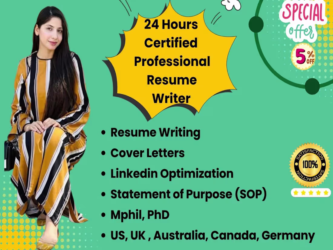 Cover image for I will make a job landing professional CV and cover letter