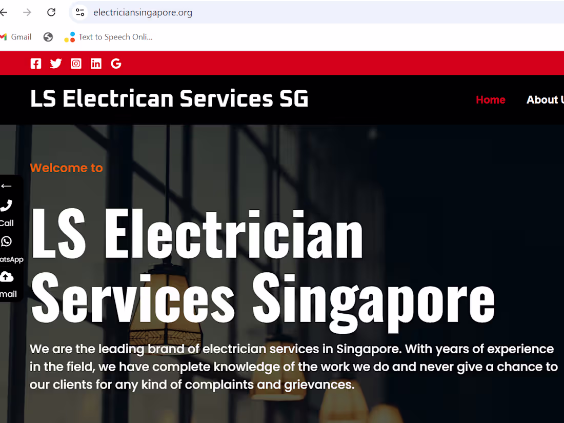 Cover image for Electrician Services Singapore near me | Find The Best Local El…