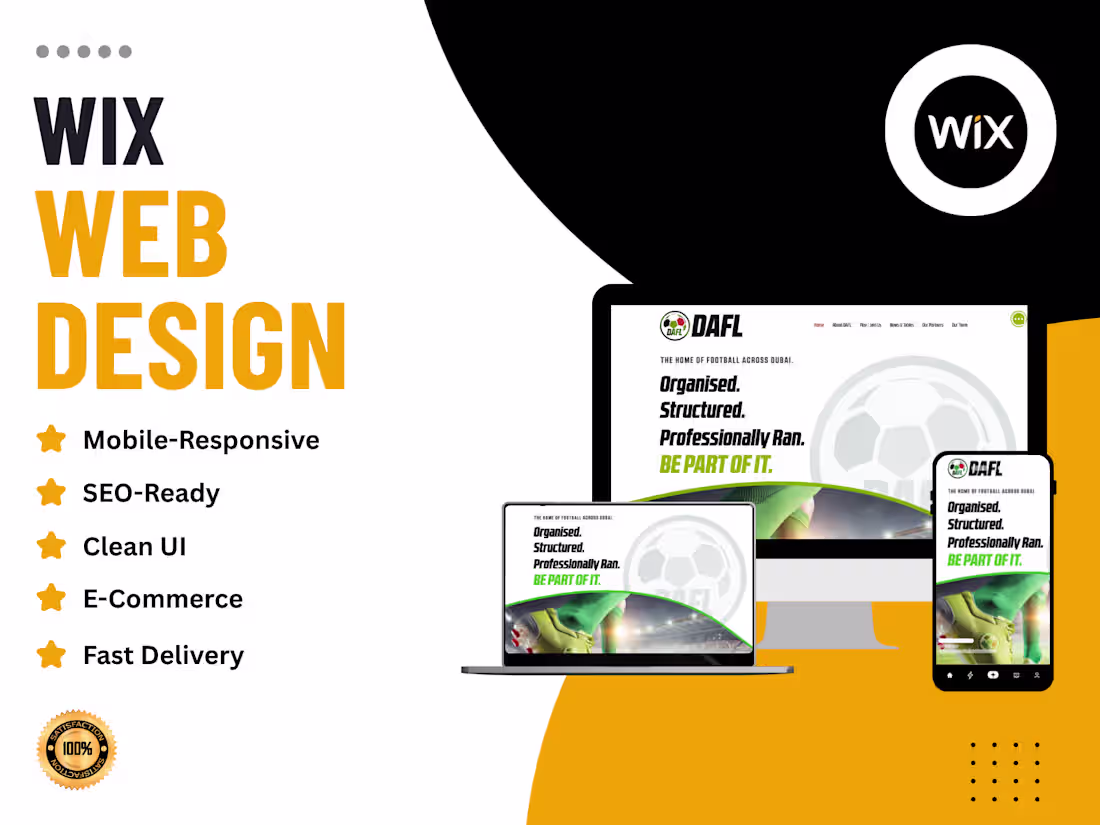 Cover image for Custom Wix Website Design – Professional, Responsive & SEO-Ready