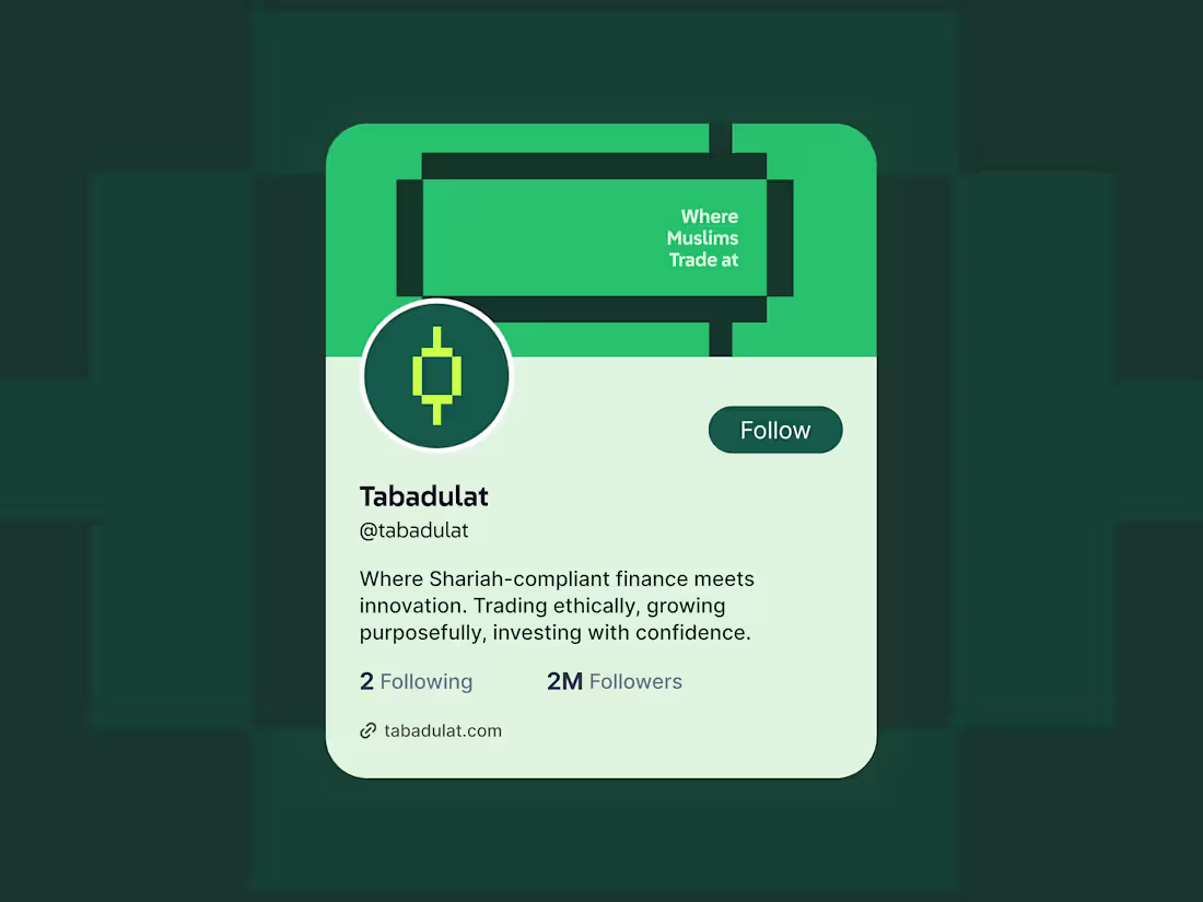 Cover image for Halal Trading Platform Brand Identity | Arabic Fintech