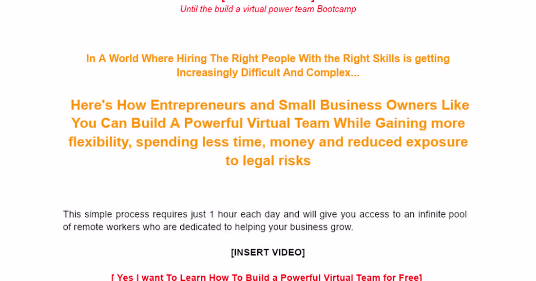 Cover image for Build a Virtual Dream Team in 5 Days (Without Wasting Money)