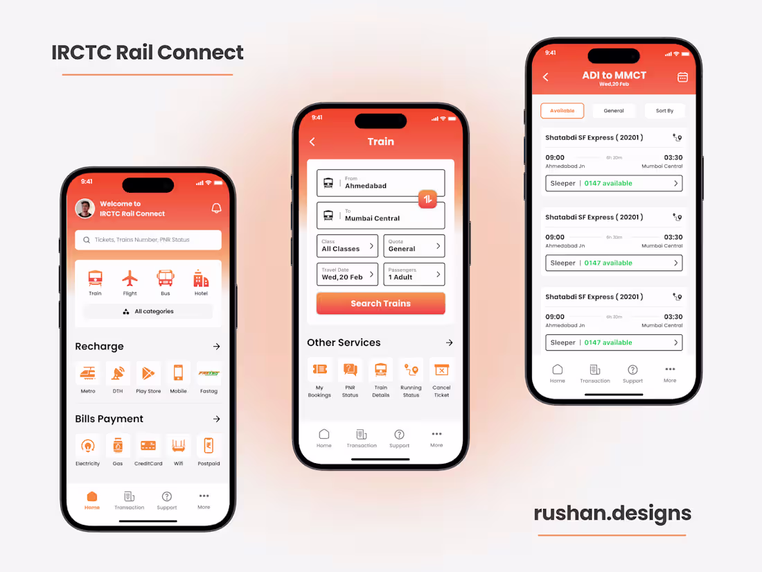 Cover image for Indian Railway Booking app redesign