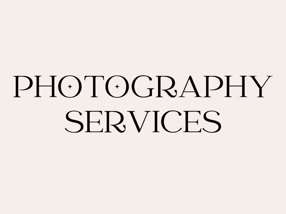 Cover image for Photography Services