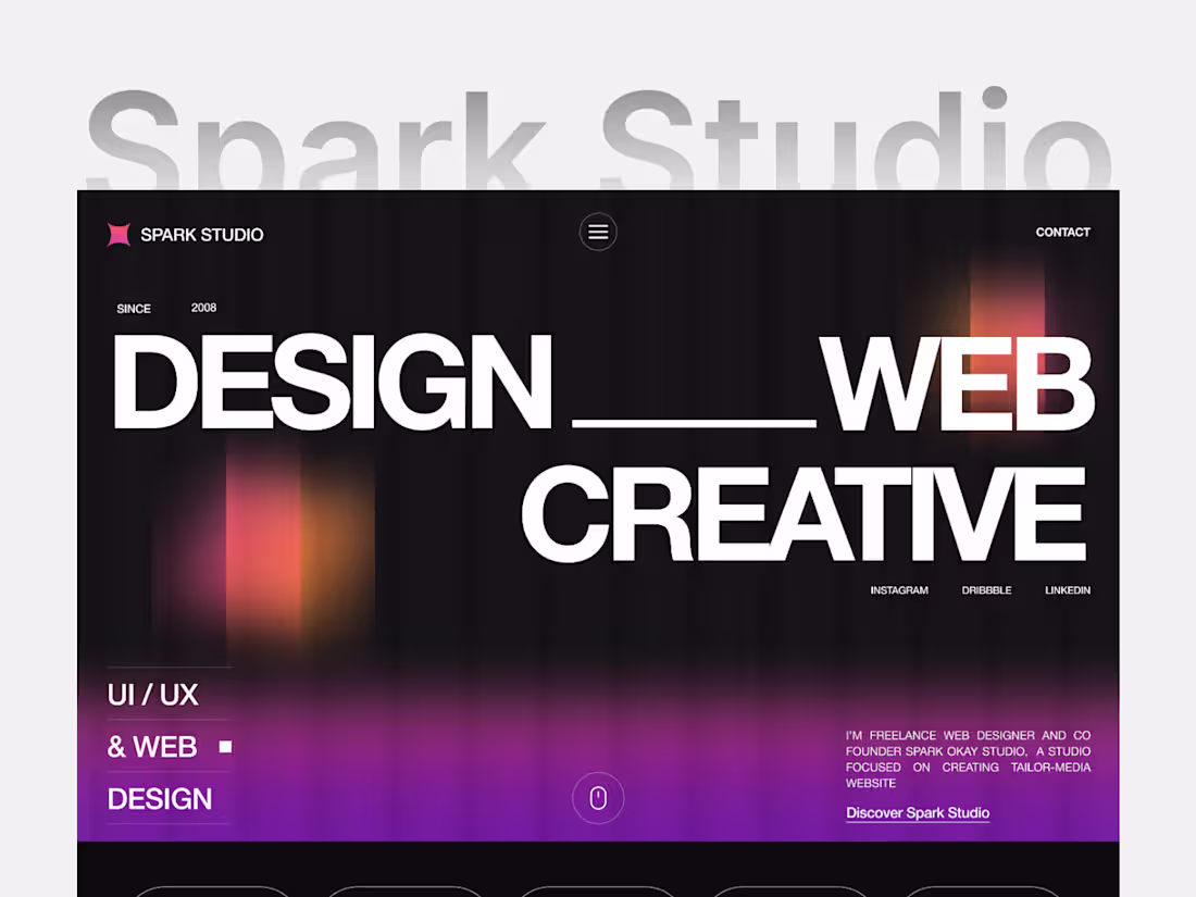 Cover image for Showcase Your Brand: Spark Studio's Engaging Website Design