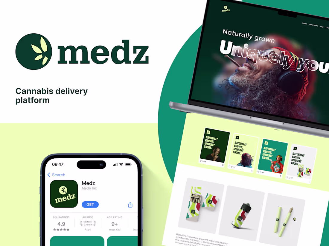 Cover image for Medz: A Playful Cannabis Brand for the Caribbean