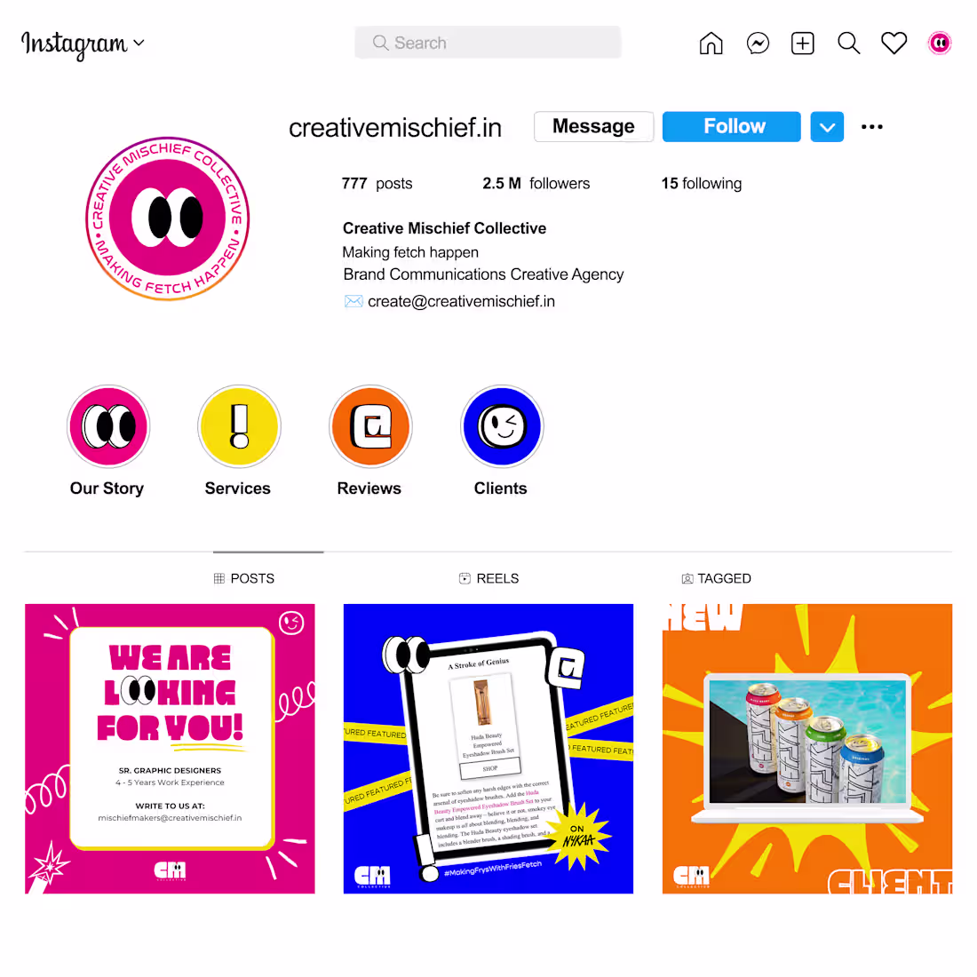 Cover image for Creative Mischief Collective - Media Agency Branding 