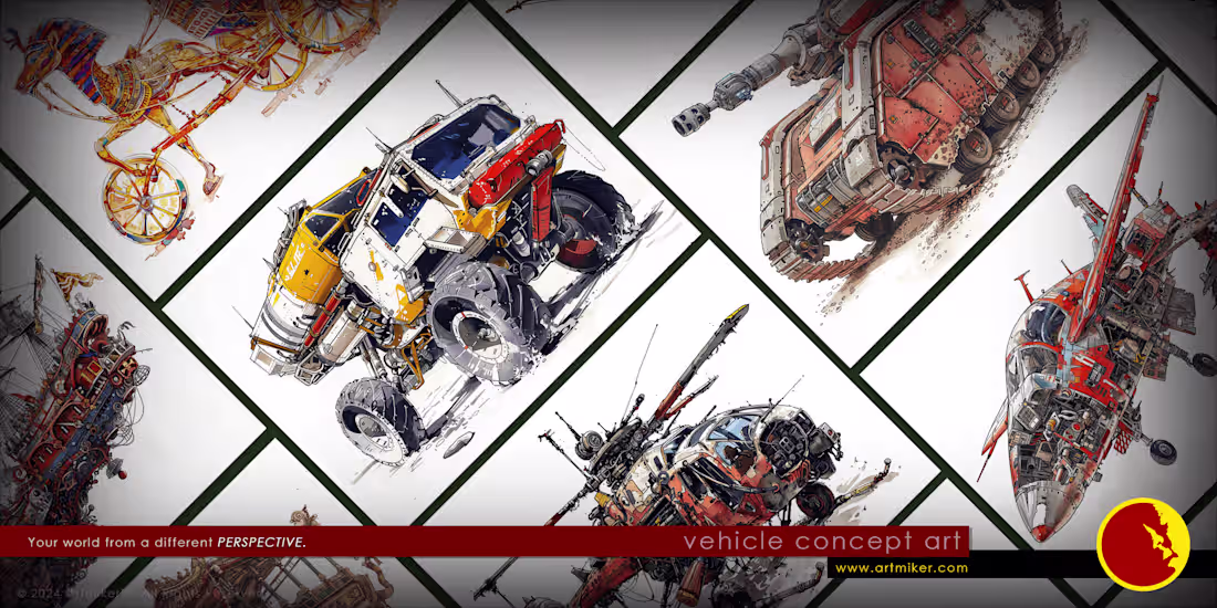 Cover image for VEHICLE CONCEPT ART SERVICES
