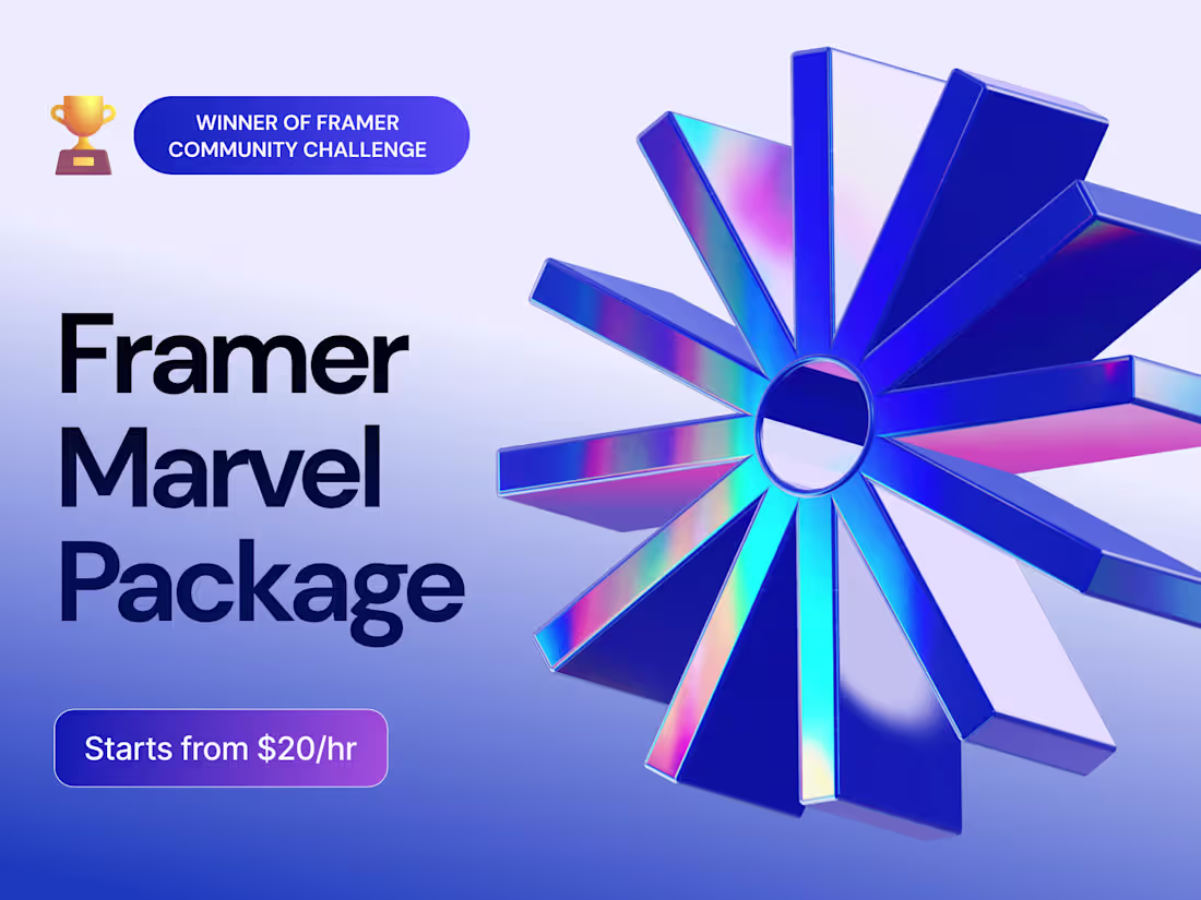 Cover image for Framer Marvel Package