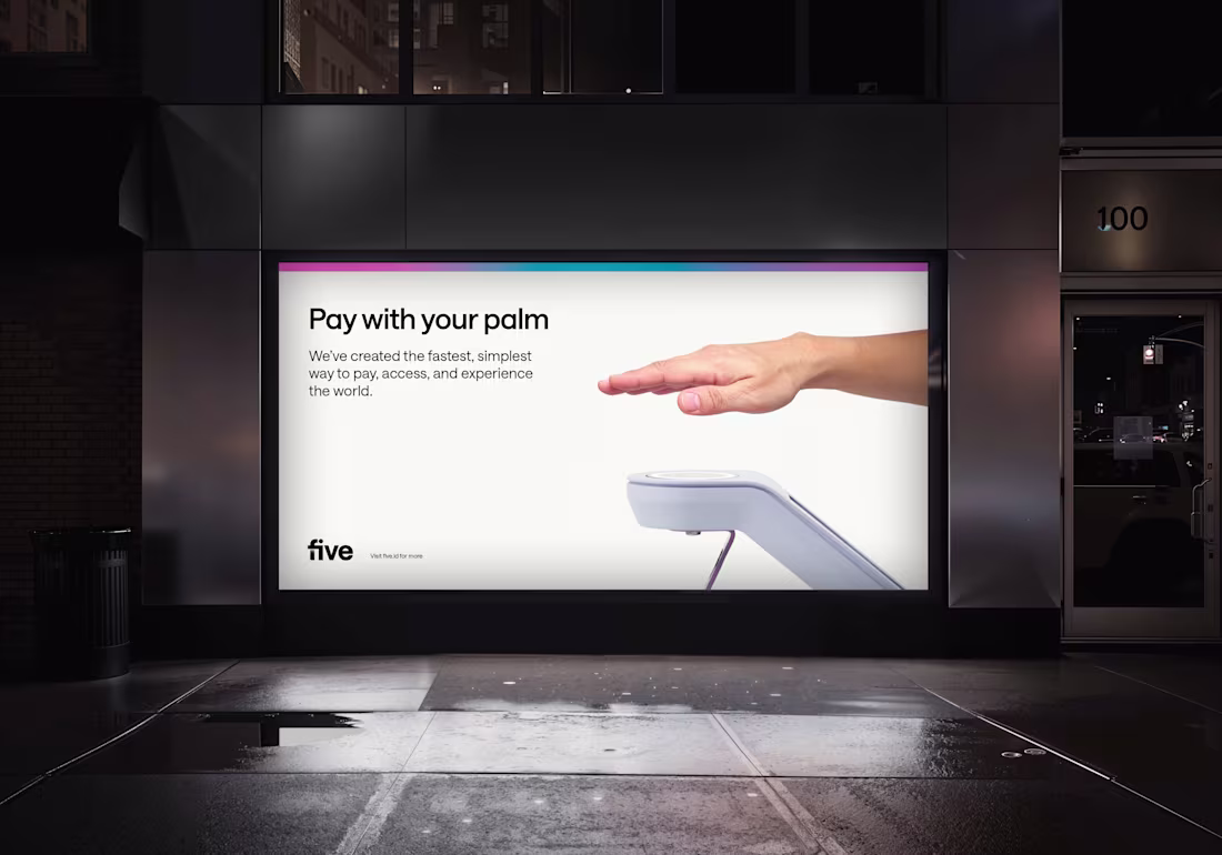 Cover image for Brand identity for Five, founded by ex-Revolut employees.