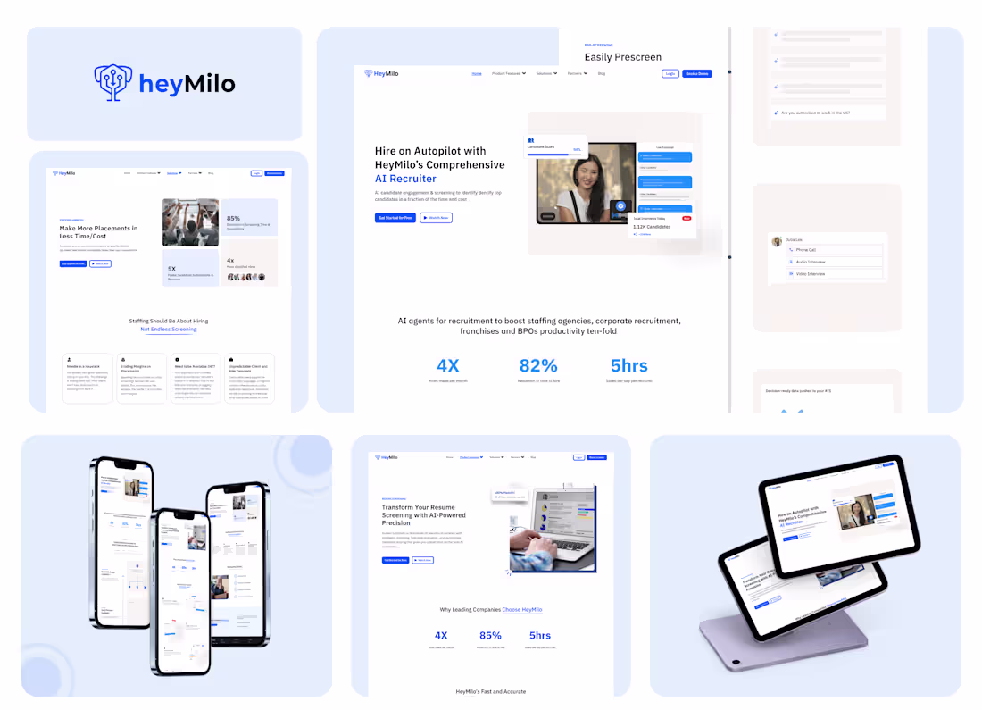 Cover image for HeyMilo AI-Powered Recruitment Platform Build
