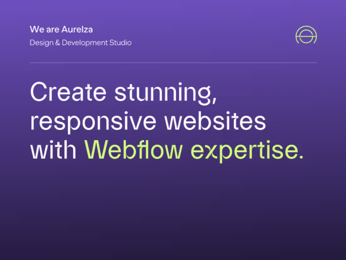 Cover image for Pixel-Perfect, Responsive Webflow Website