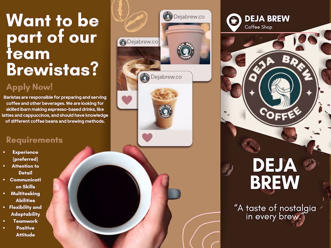 Cover image for Deja Brew Coffee Shop