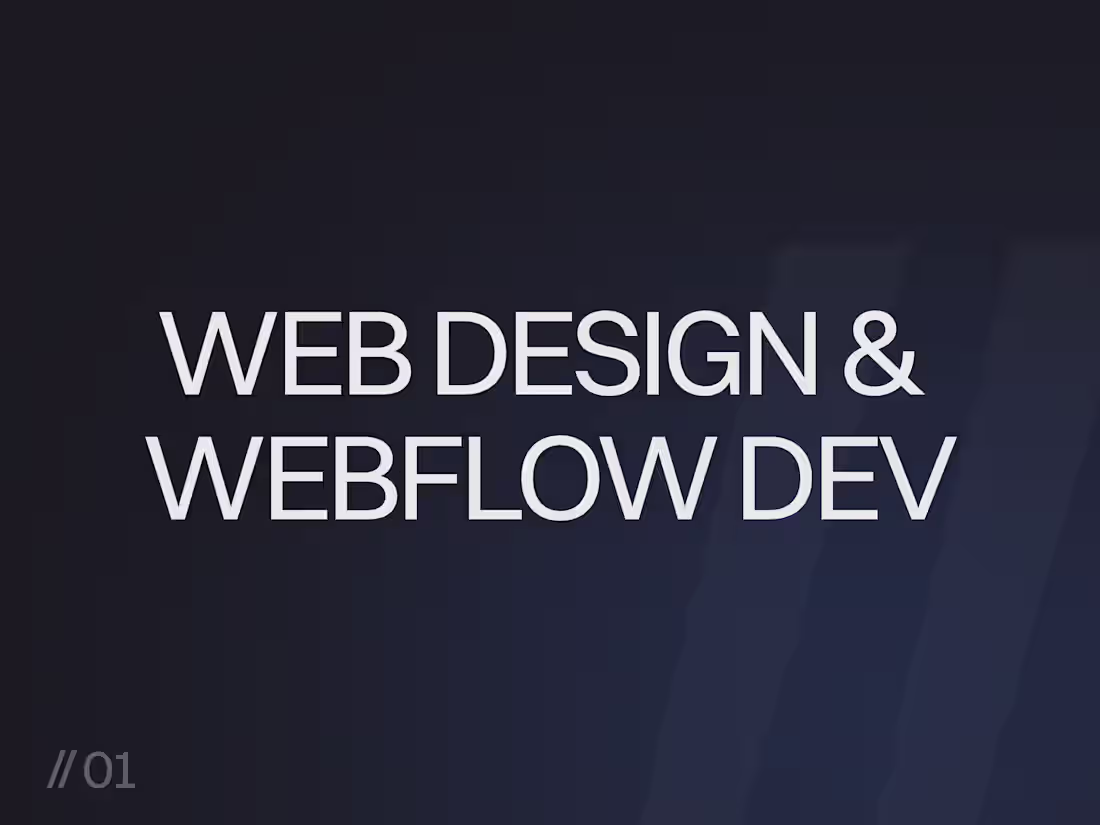 Cover image for Website Design & Development in Webflow