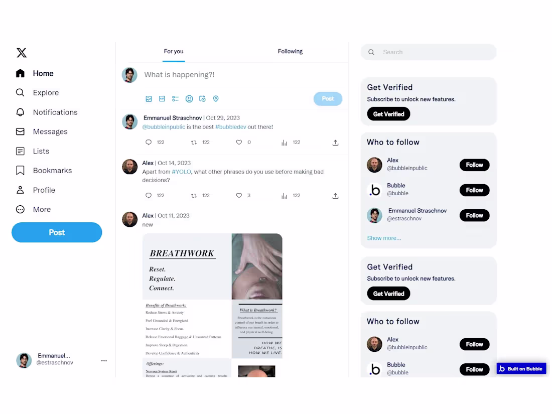 Cover image for Twitter | X Clone