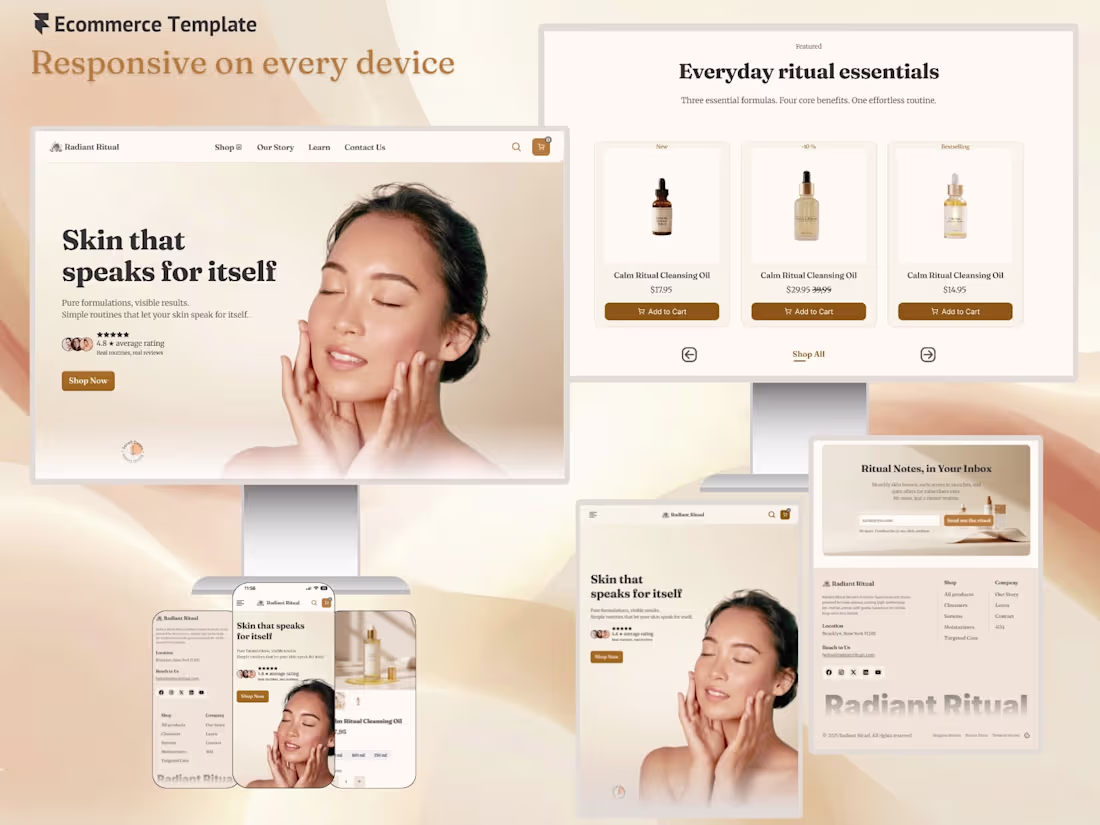 Cover image for Build a Luxurious Skincare E-commerce Site with Framer