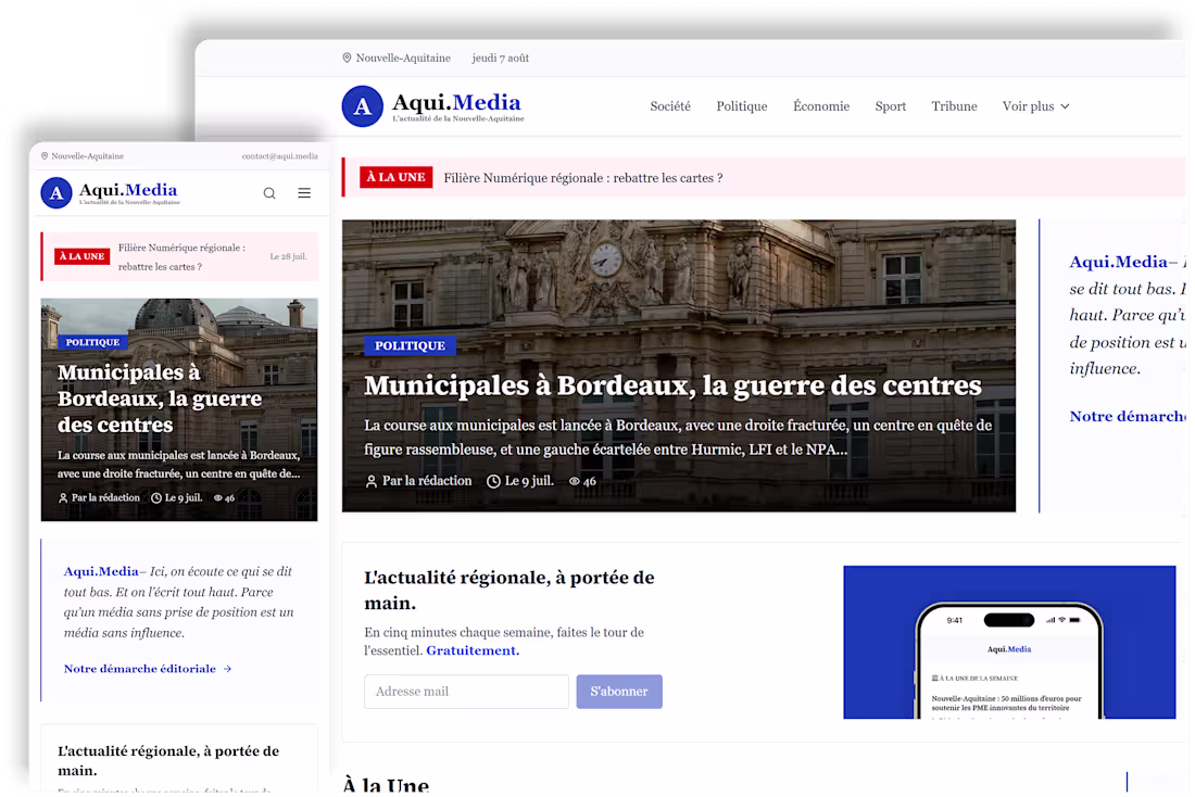 Cover image for Regional media website with automated back office