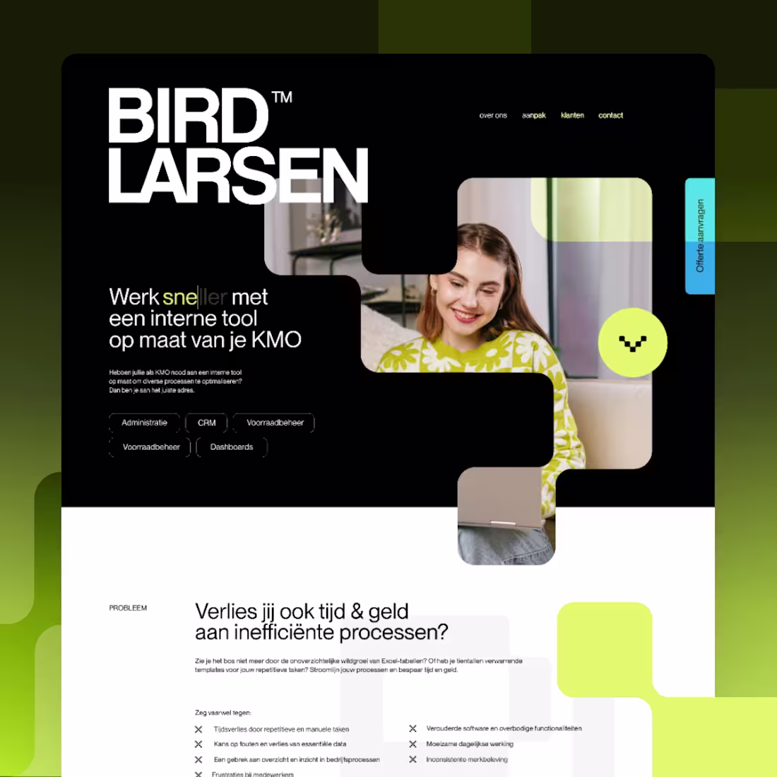 Cover image for Bird Larsen // Custom low-code app studio