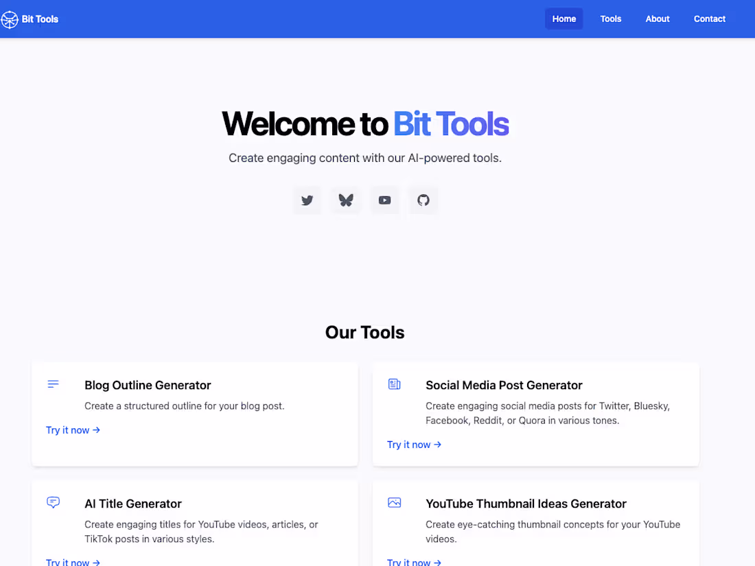 Cover image for Content Generation with Bit Tools