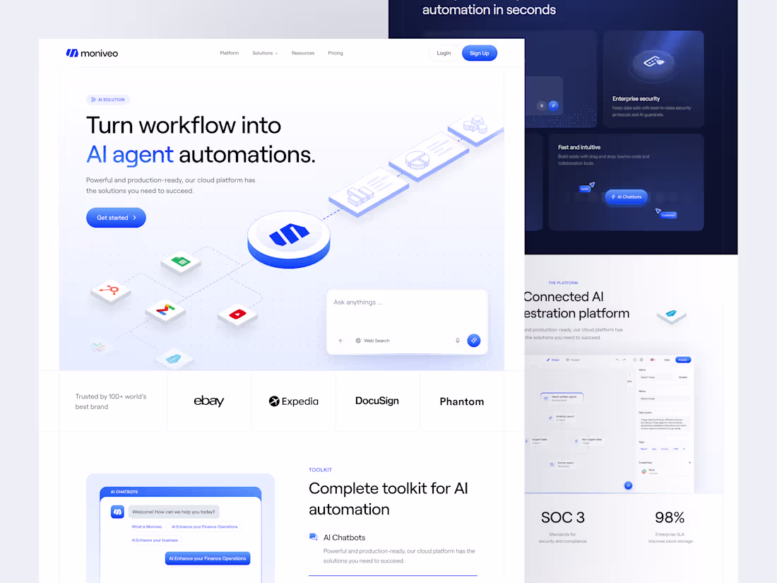 Cover image for AI-Powered Automation Landing Page Design