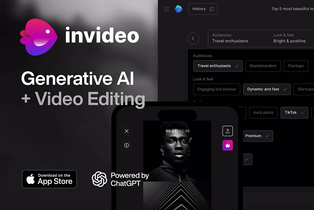 Cover image for InVideo AI · Generative
+ Video Editing
