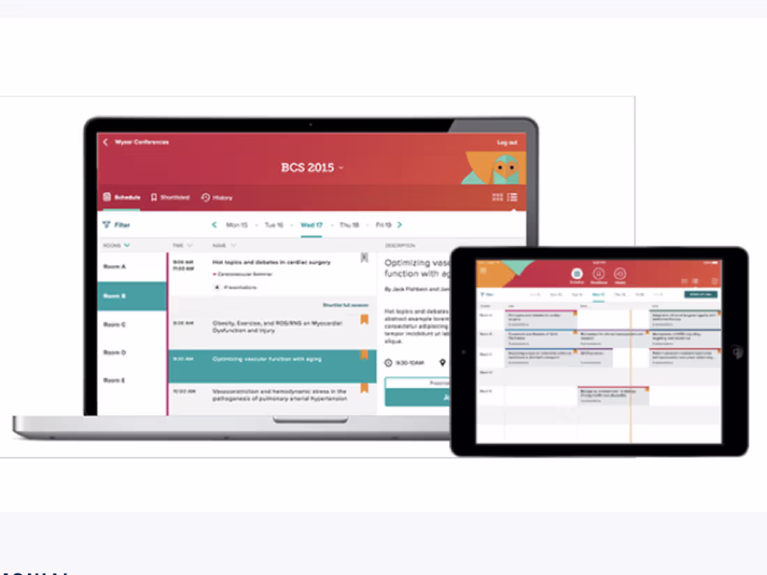 Cover image for AstraZeneca: Award-winning, patented conferencing system and app