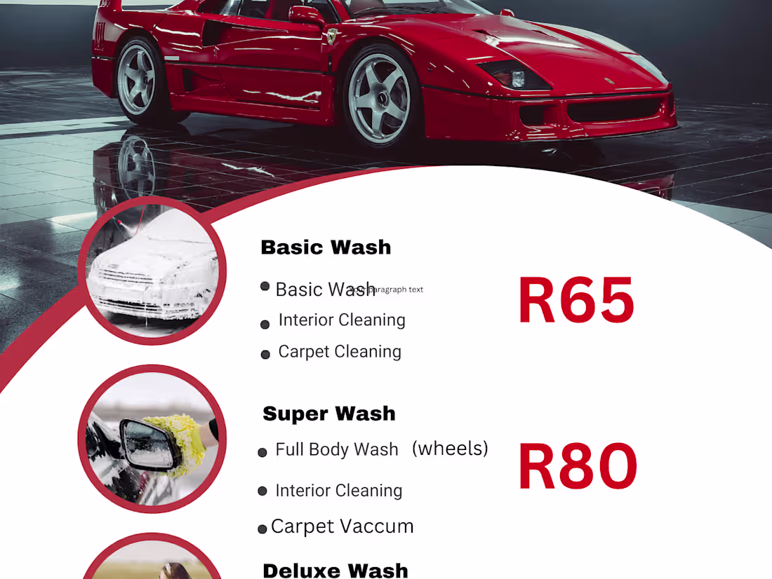 Cover image for Car wash Ad for new business 