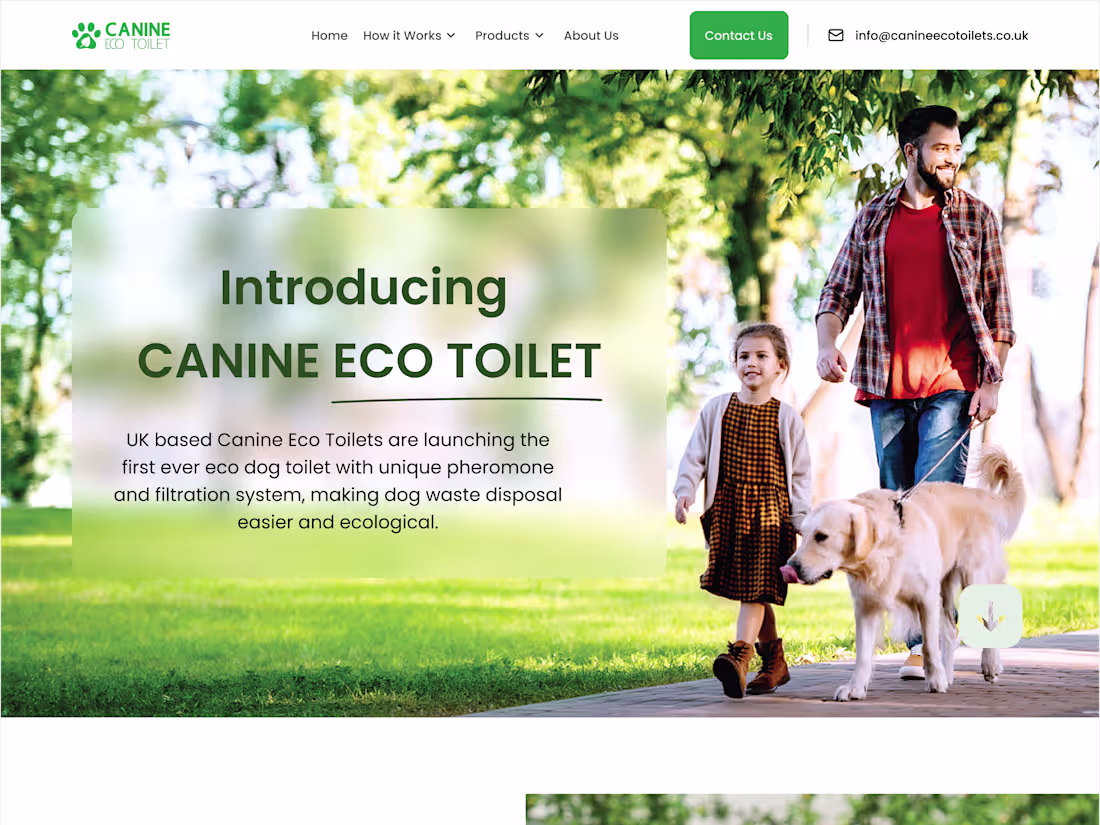 Cover image for Canine Eco Toilet Website