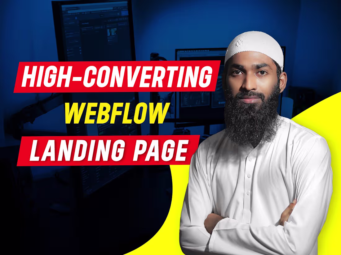 Cover image for High-Converting Webflow Landing Page | Webflow Website