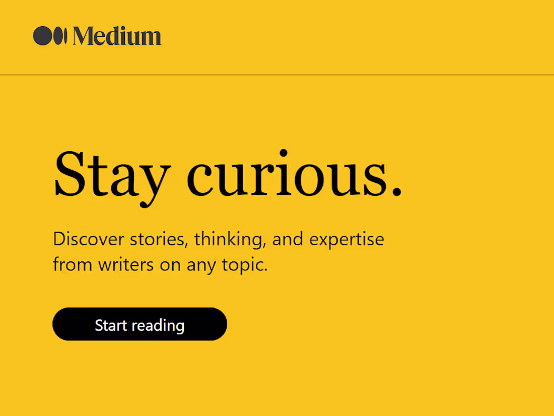 Cover image for Medium clone