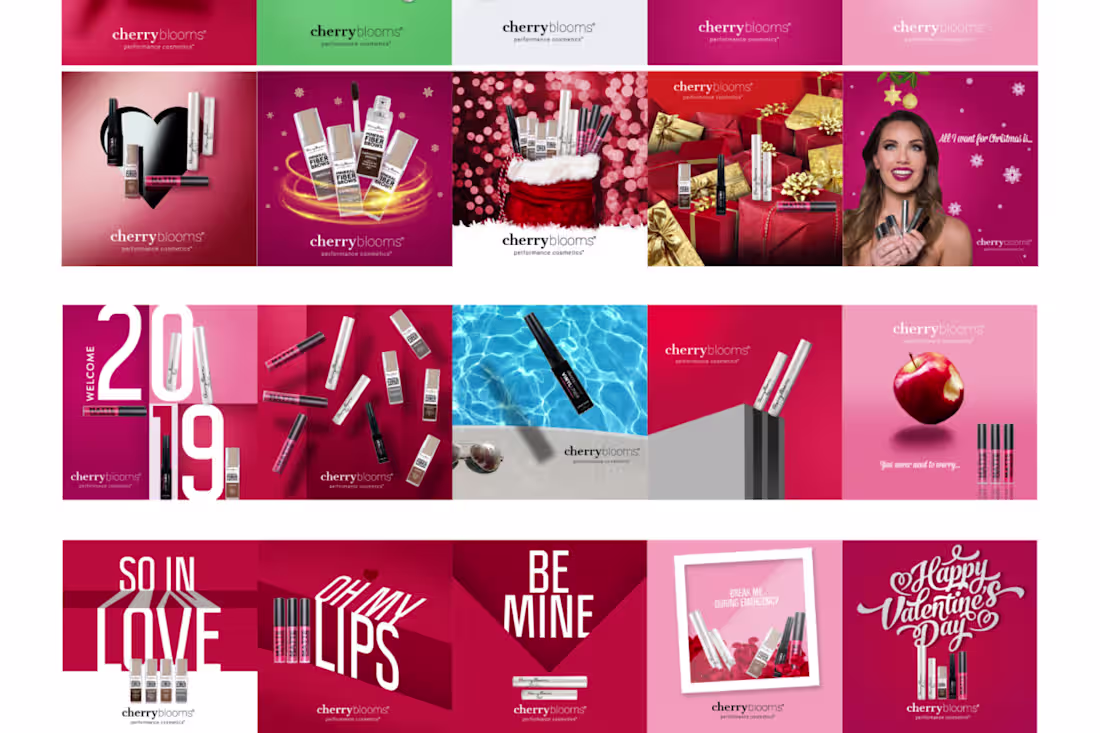 Cover image for Cherry Blooms Social Media Designs