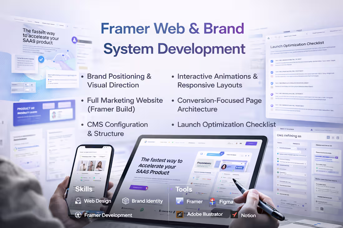 Cover image for Framer Web & Brand System Development