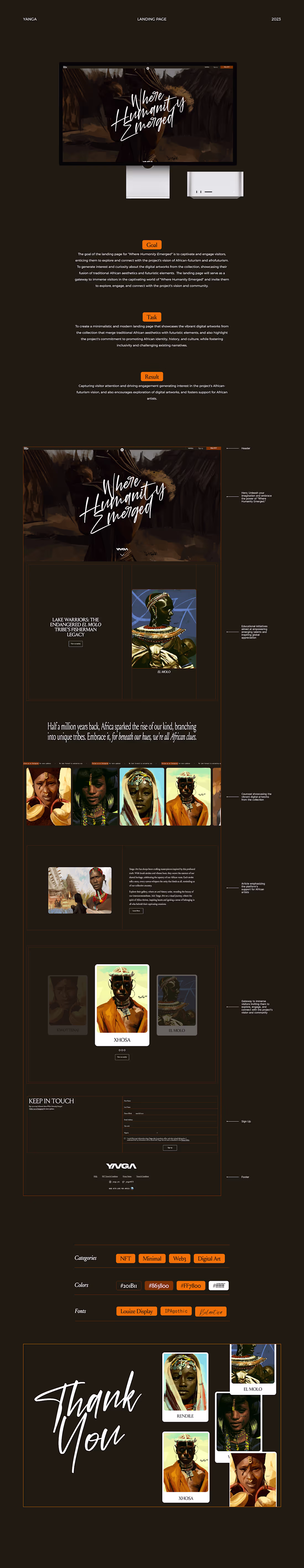 Cover image for Landing page for an NFT project on Tezos