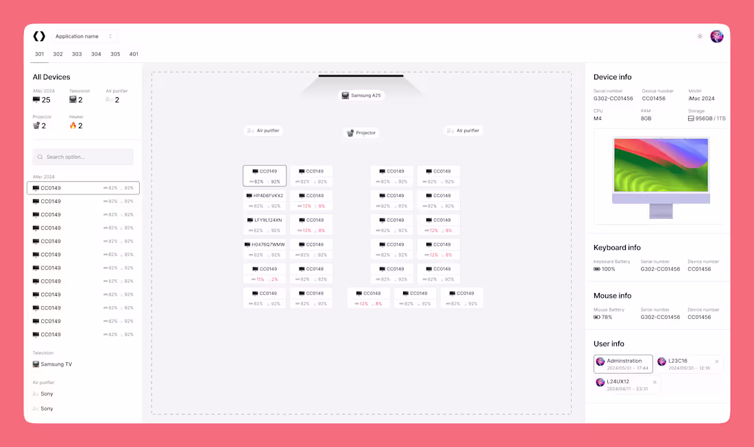 Cover image for Device management system design using shadcn for school plat...