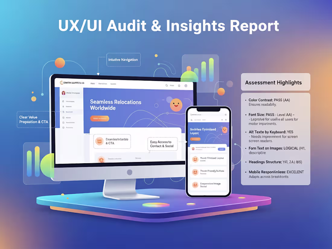 Cover image for UX/UI Audit & Insights Report
