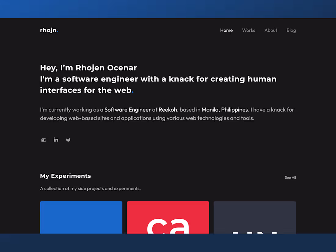 Cover image for Personal Website