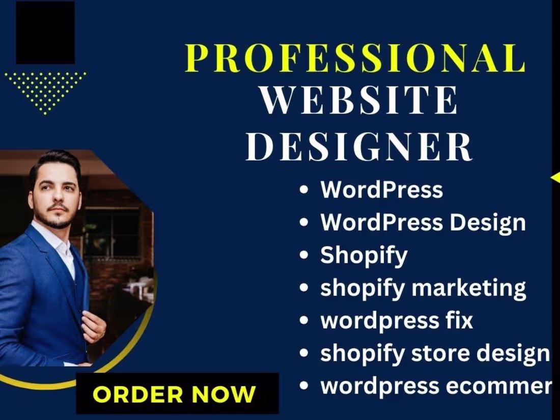Cover image for Design and develop your WordPress website WordPress landing page