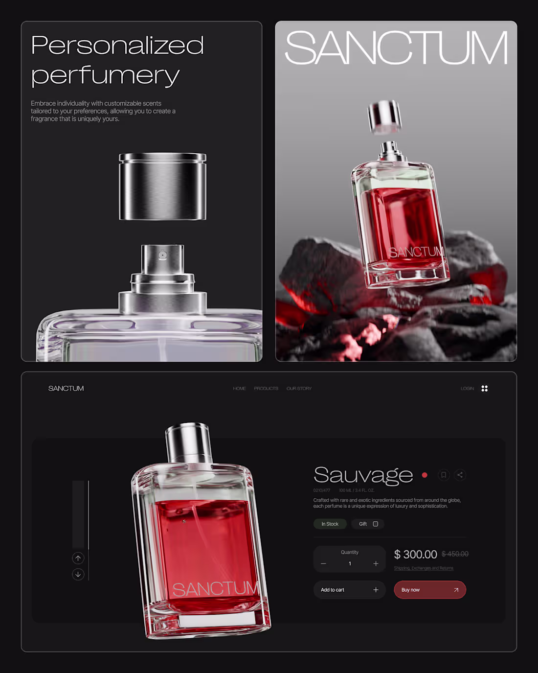 Cover image for Brand Identity for Sanctum. Spent the last two weeks refinin...