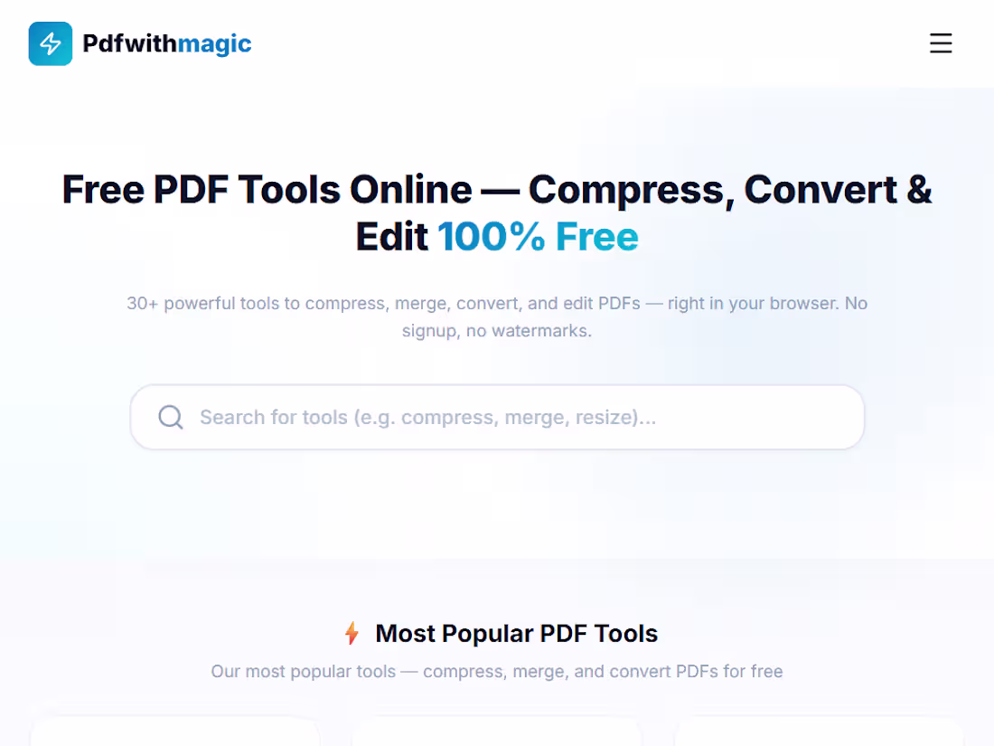 Cover image for PdfwithMagic.me (http://PdfwithMagic.me) – Free Online