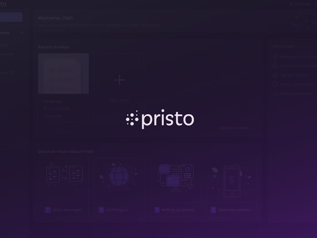 Cover image for Pristo (Surveys) – Frontend Engineer