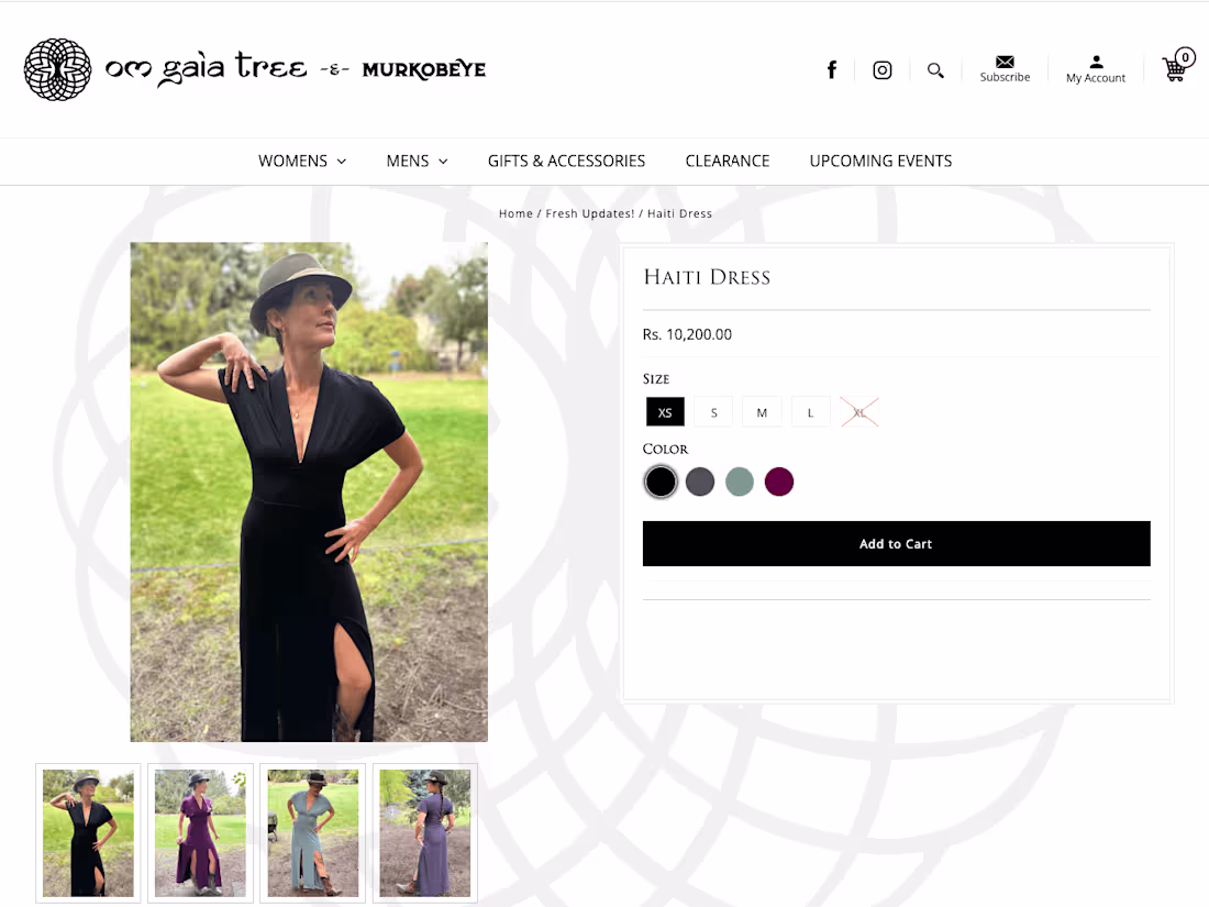 Cover image for Product page customisation | Om Gaia Tree