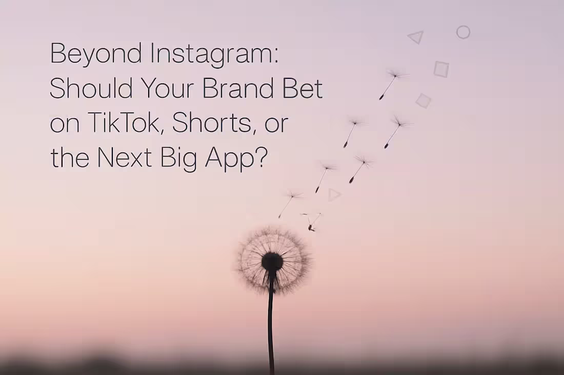 Cover image for Beyond Instagram: Should Your Brand Bet on TikTok, Shorts, or the Next Big App?