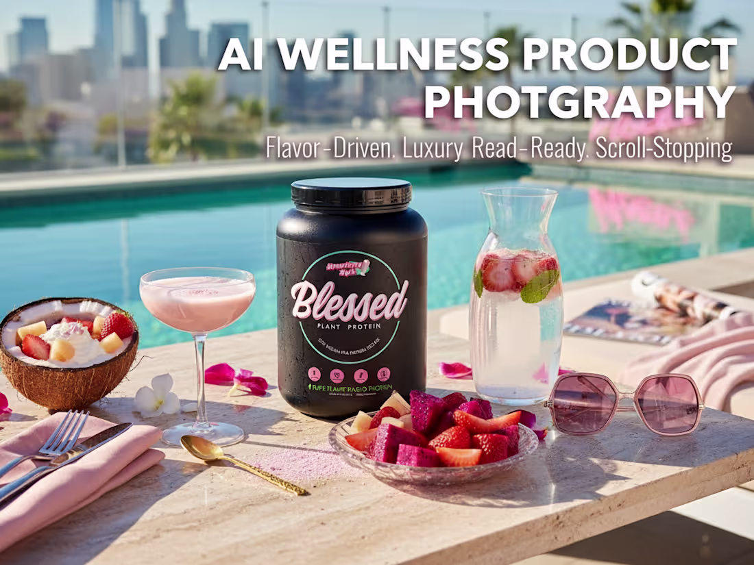 Cover image for AI Wellness Product Photography Spec Work