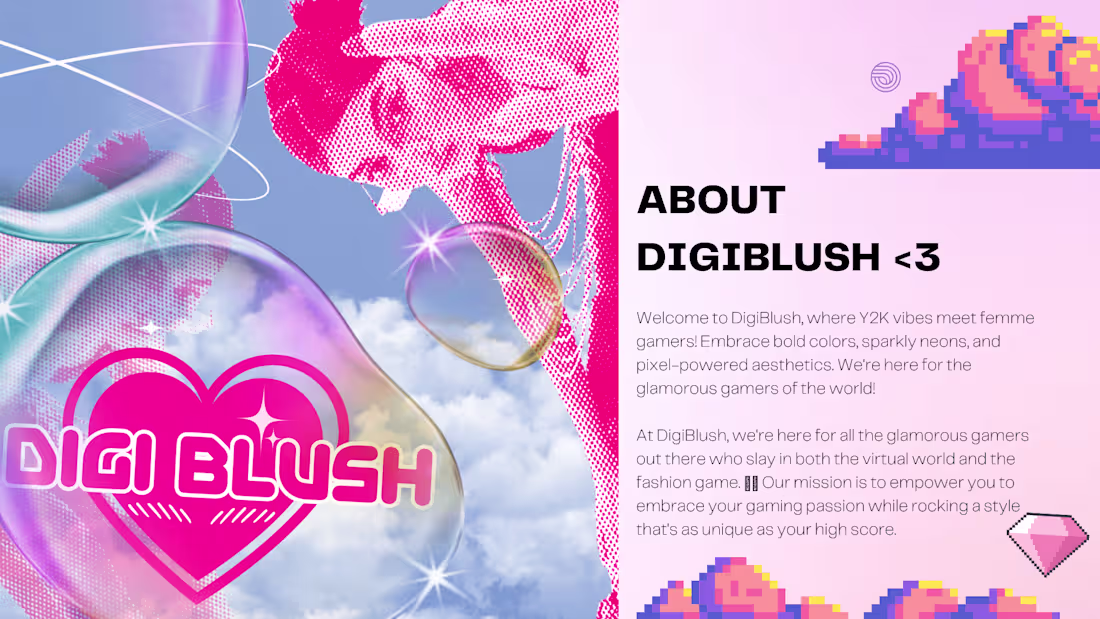 Cover image for DigiBlush - DIGIBLUSH - Y2K FEMME GAMING BRAND