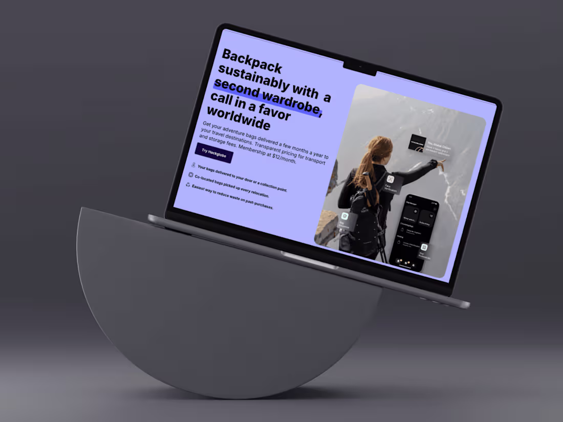 Cover image for Hackglobe Landing Page Using Framer