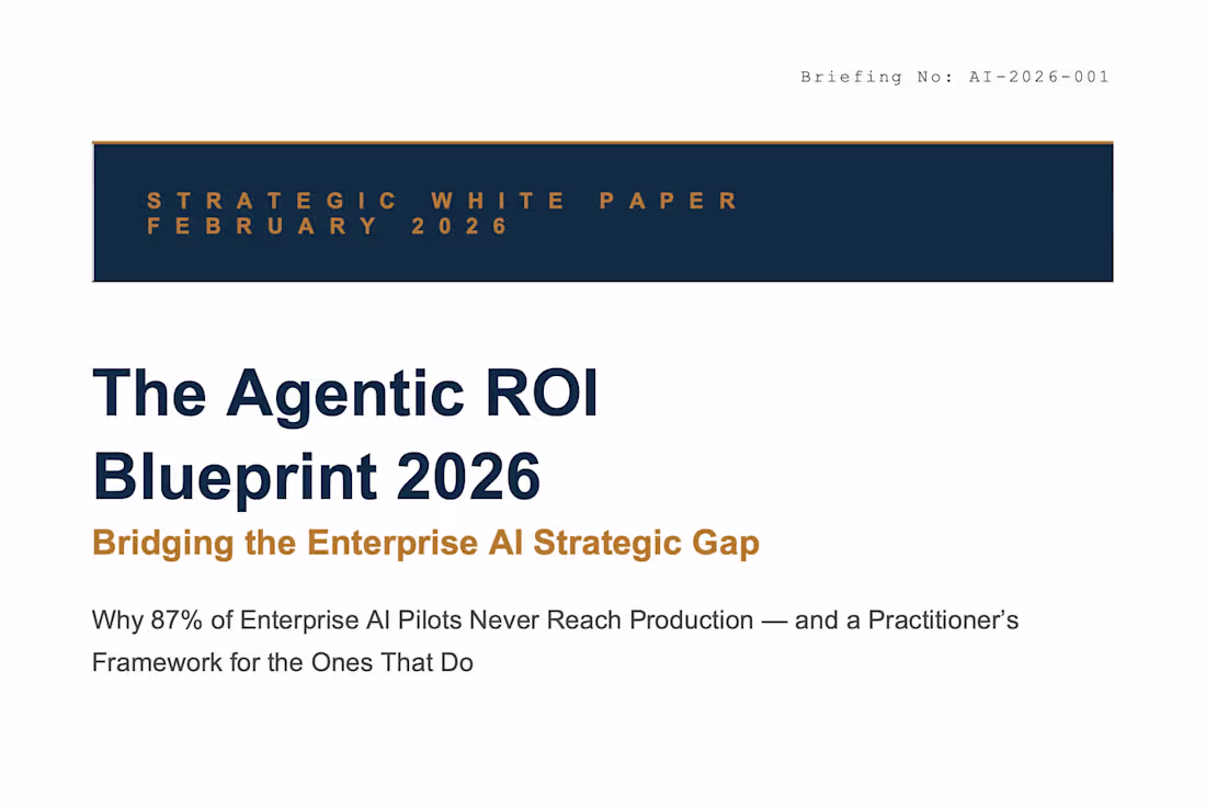 Cover image for Expert Whitepaper on Agentic ROI Analysis & Insights