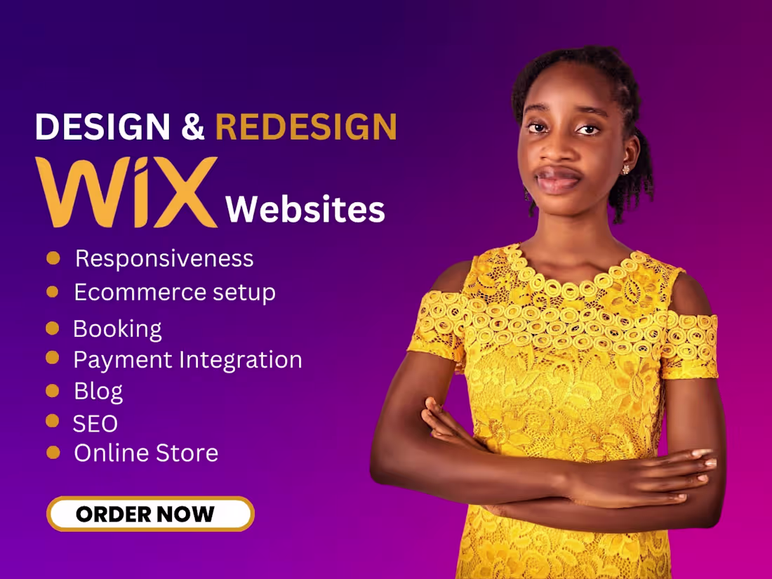 Cover image for I will design wix website redesign wix website 